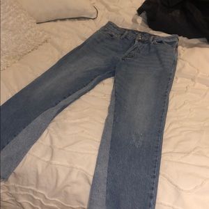 Free people high rise flare Jean